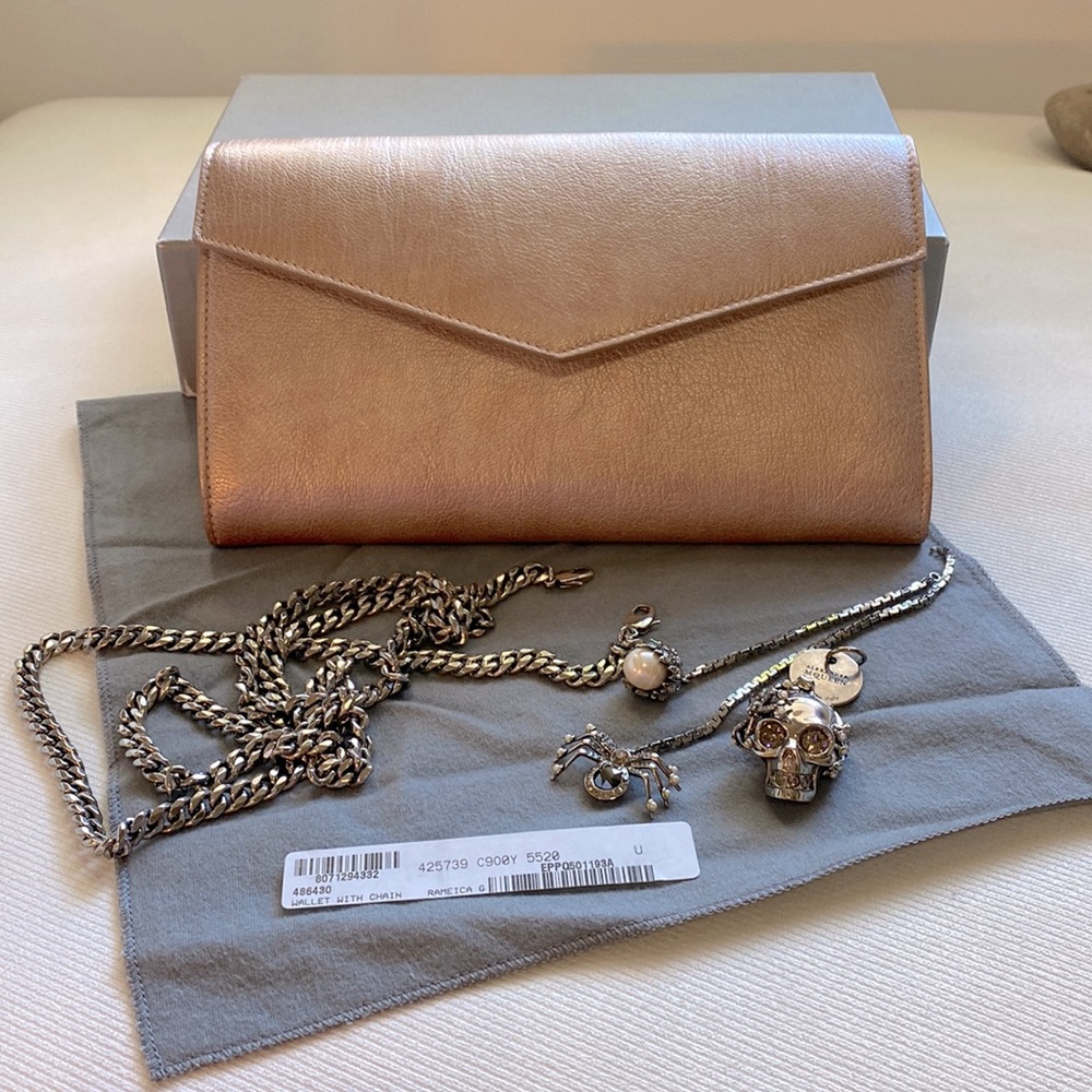Alexander Mqueen Plain Chain Wallet